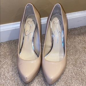 Jessica Simpson nude platform heels